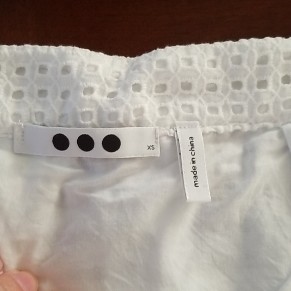 Eyelet White Skirt - Picture 3 of 3